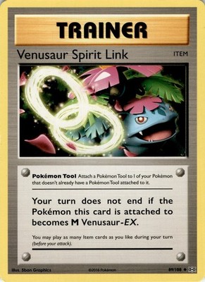 Venusaur Spirit Link Uncommon XY - Evolutions 89/108 LP