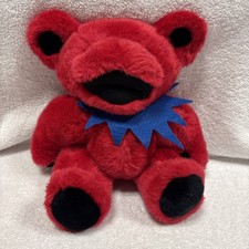 Vintage Grateful Dead Bear Jointed Steven Smith Red NWT 1990 Liquid Blue 12  