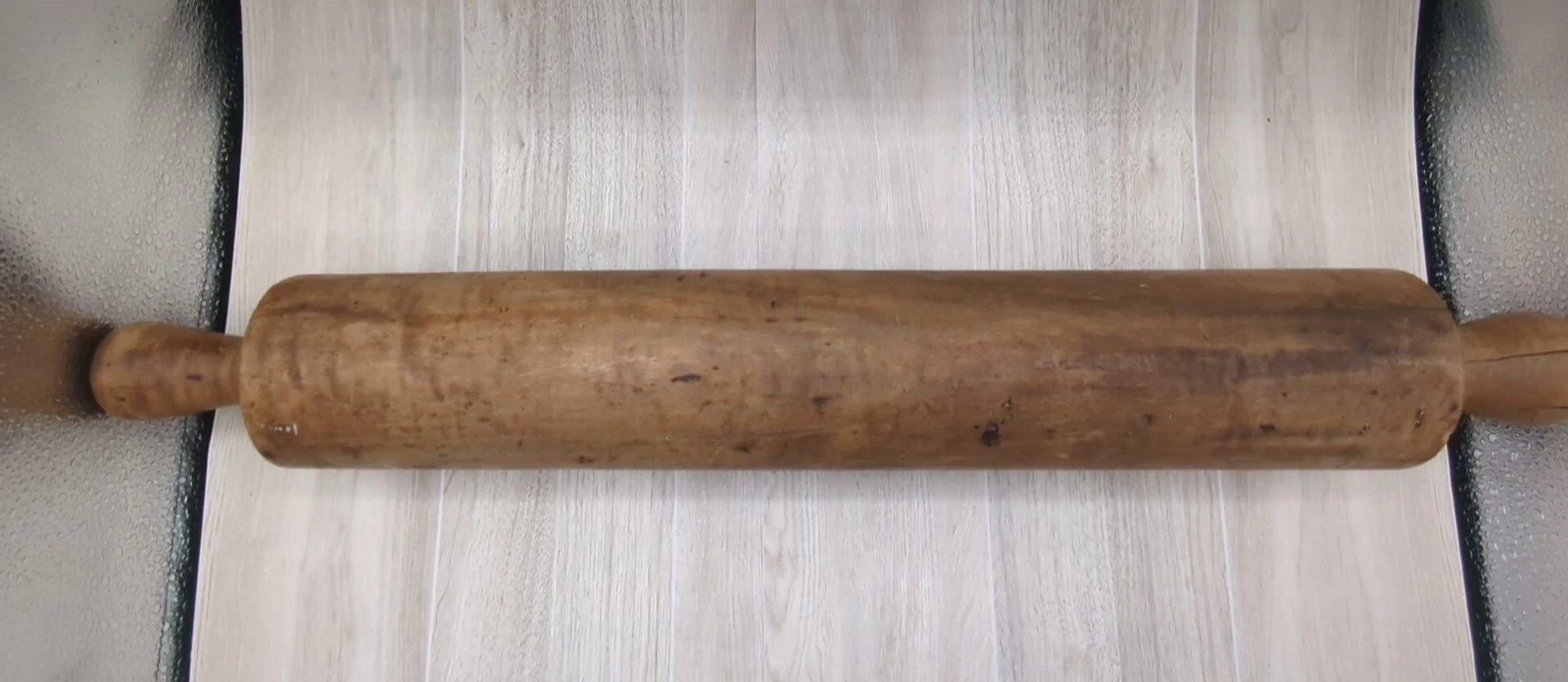 Antique Wood Rolling Pin Hand Carved 21" Farmhouse Rustic Primitive