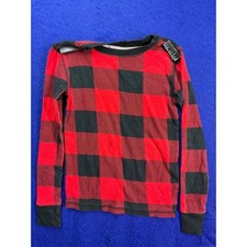 Lumberjack Kids Old Navy Buffalo Plaid Pajama Top M 8 Red Black