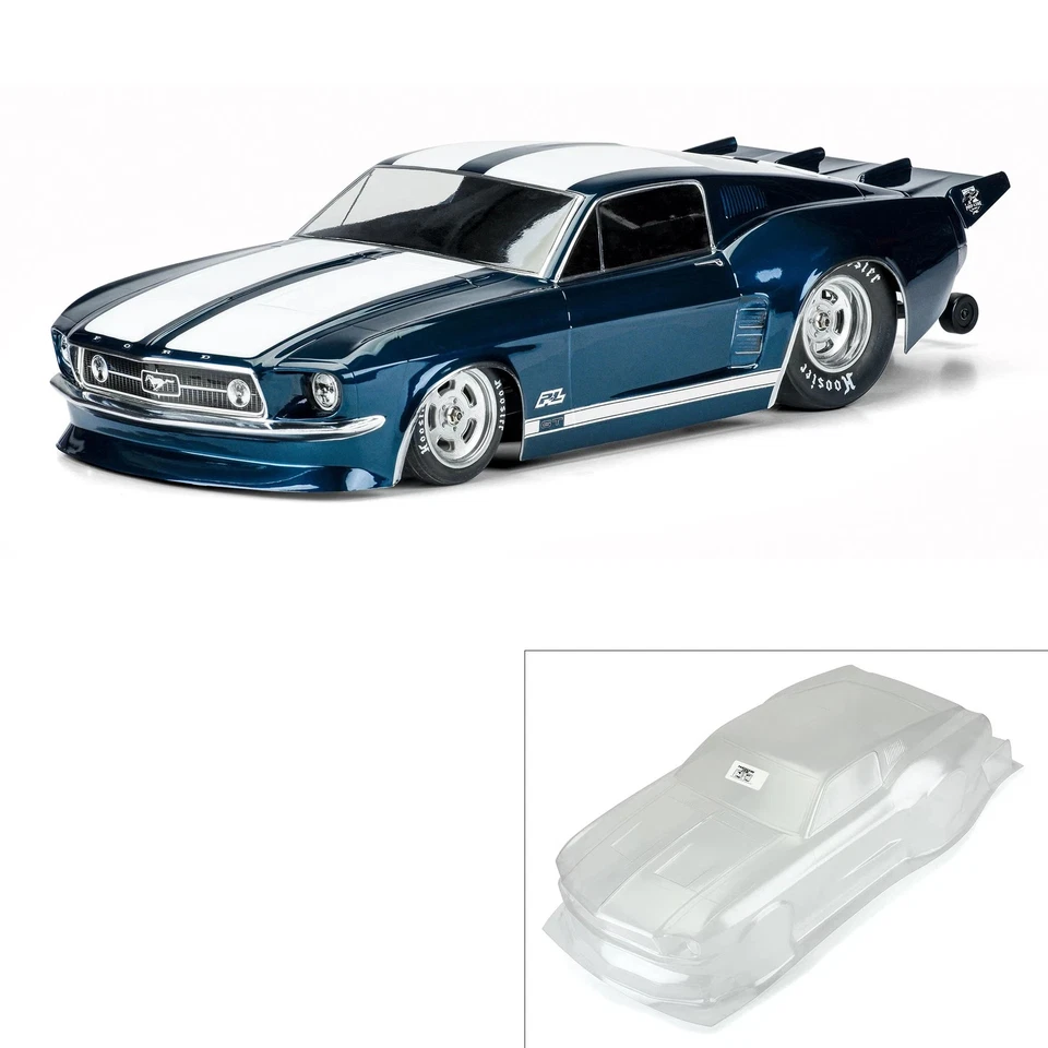 Pro-Line Racing 1967 Ford Mustang Clear Body For Losi 22s Slash 2WD AE DR10 - Image 3 of 3