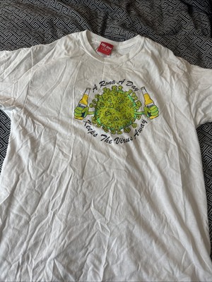 Nelk Boys Full Send T Shirt A Rona A Day Keeps The Virus Away Tee Men s Sz Large