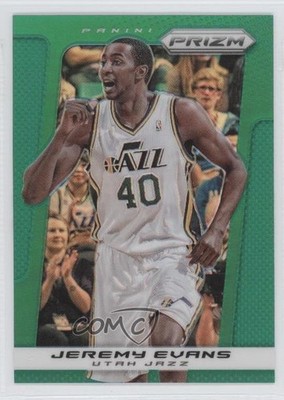 2013-14 Panini Prizm Retail Green Prizm Jeremy Evans #183 0e5