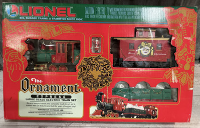 Vintage 1994 LIONEL Large G Scale The Ornament Express Christmas Train Set Model