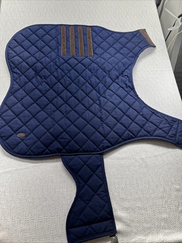 Orvis Jacket Wrap for Dog Size XL  Blue Fleece Lining Adjustable