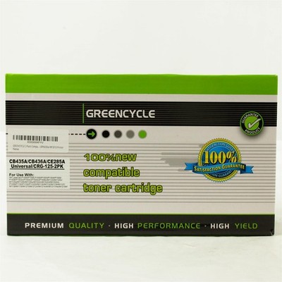 Greencycle Tonerpatrone Kompatibel CB435A CB436A CE285A CRG125