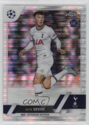 2022 Topps Chrome UEFA Club Competitions Pulsar Refractor Alfie Devine #129 5ya