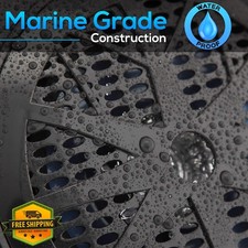 Pyle PLMR41B 4" Dual Marine Speakers Black Waterproof Weather Resistant