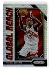 2022-23 Panini Prizm Pascal Siakam #4 Global Reach Prizms Silver Toronto Raptors
