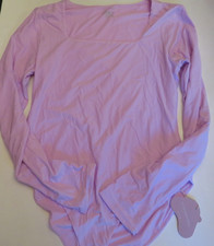 NWT ALGALAROUND Women  s Square Neck Long Sleeve Bodysuit Size Large