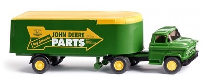WIKING,Semi-trailer CHEVROLET 4X2 John Deere 1-axle trailer, 1/87, WIK052103