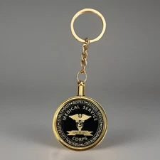 US ARMY MEDICAL SERVICE CORPS Challenge Coin Keychain. Fast shipping!