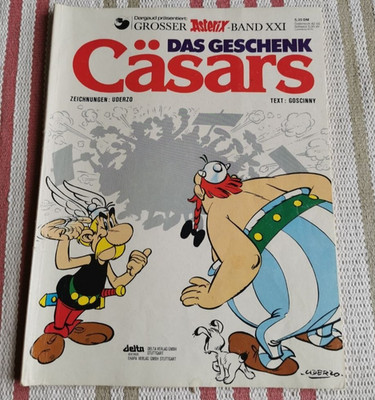 Asterix Booklet Book Comic -- The Gift of Caesar -- Volume XXI -- Good Condition