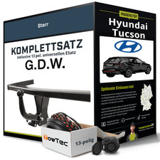 Für HYUNDAI Tucson Typ TL,TLE Anhängerkupplung starr +eSatz 13pol uni. 18- NEU