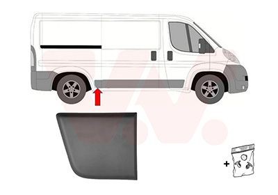 VAN Wezel Zier-/Schutzleiste, Seitenwand 1651418 FüR CitroËN Opel Peugeot-image