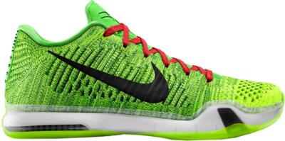 NEW Nike Kobe 10 Elite Low Grinch Green Yellow Red Mens Basketball Shoes Size 12 NIKE KOBE X 10 ELITE LOW ID  main image 4