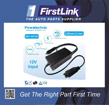 12V Car Charger, Light Duty Top Up, 42V 1.5A output for XLR 3 pin 36V Battery