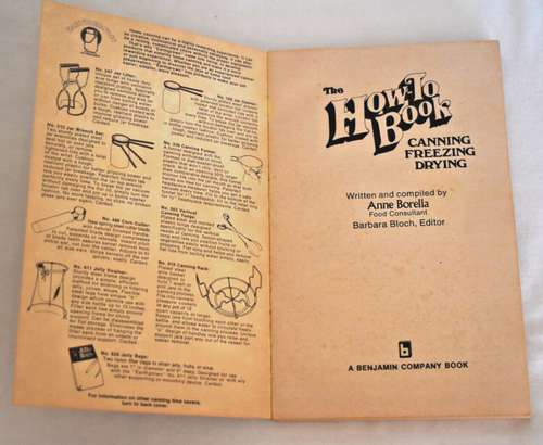 The How To Canning Book Anne Borella Earthgrown 1976 Vintage Cookbook - Picture 4 of 8