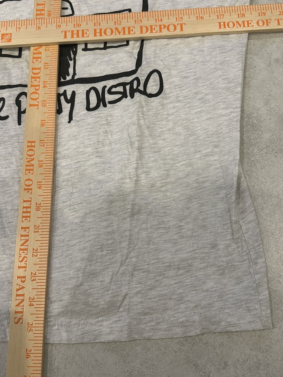 HOUSE PARTY DISTRO HPD size Medium Gray Grey Black House