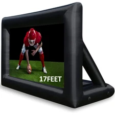 17FT Inflatable Theater Projector Screen Projection Outdoor Home Movie W/ Blower