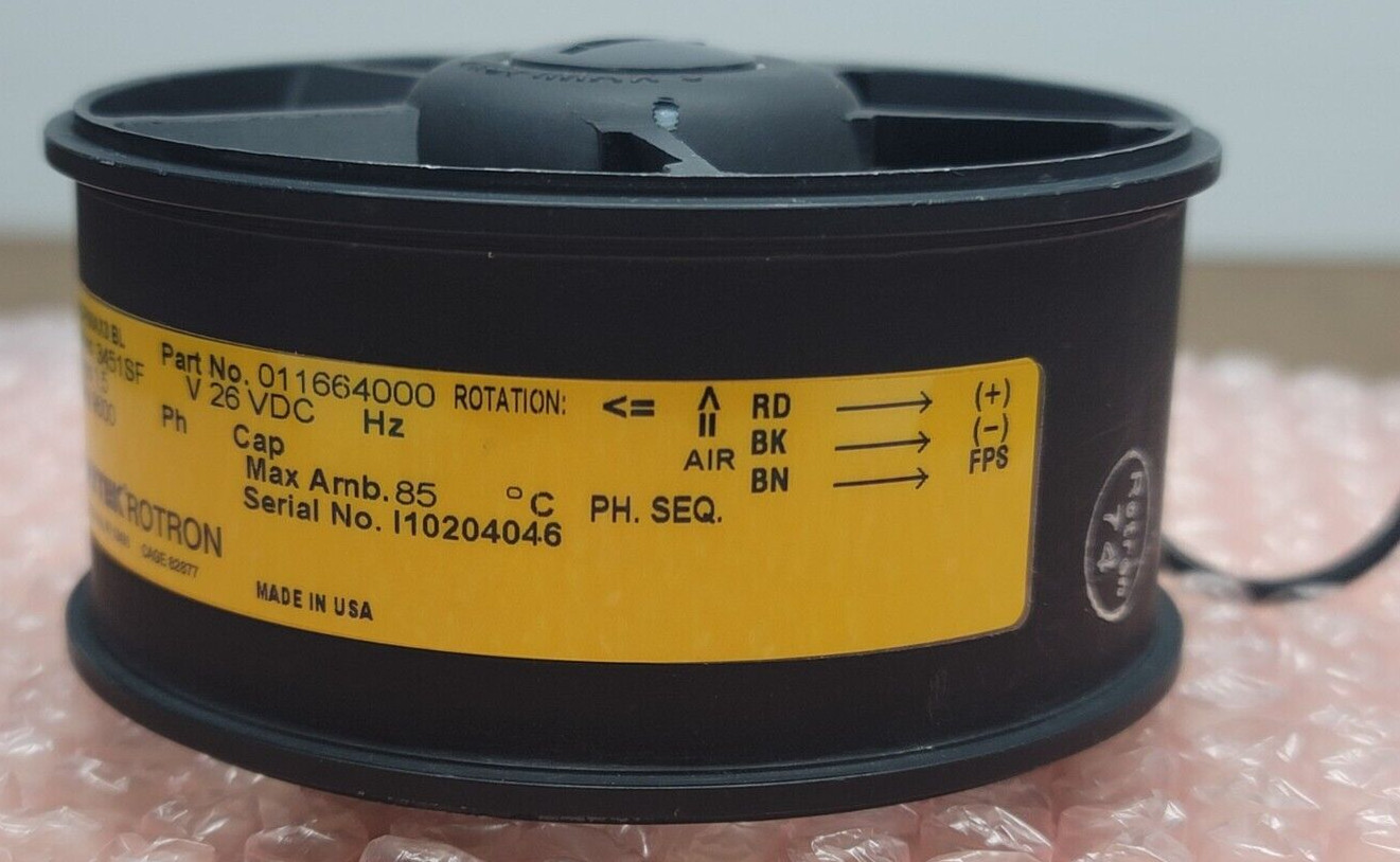 Ametek Rotron Propimax3BL 011664000 9600RPM 26VDC 1.5A