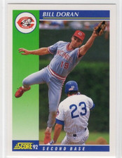 Bill Doran 1992 Score Baseball Base Common #77 Cincinnati Reds