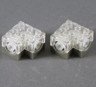 LEGO  Technic Eck Getriebe Box Gearbox 3 x 3 x 1 2/3 2 Stück 45360c01 transclear