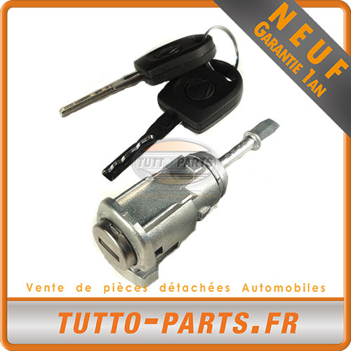 Barillet serrure porte avant droite Lupo Passat 3B0837168E cylindre de fermeture mécanique