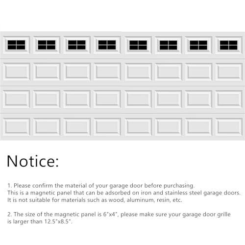 32 Sheets - LAGALO Garage Door Magnetic Windows Hardware Faux Windows Metalli... - Bild 3 von 7