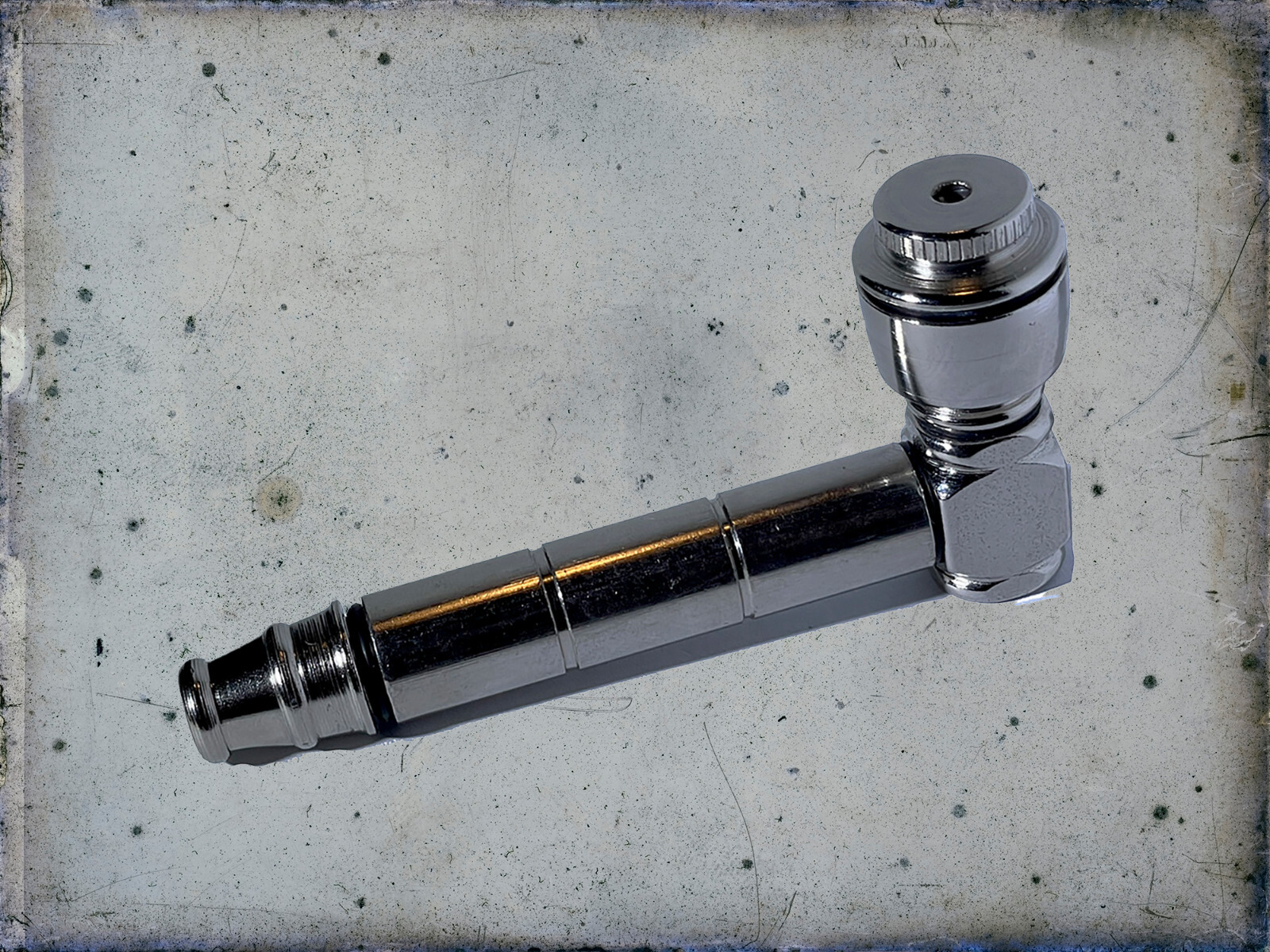 Steampunk Stand-Up Collectible Glass Tobacco Smoking Pipe-image