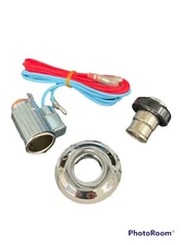 1967 1968 69 70 71 72 CHEVY GMC CIGARETTE LIGHTER ASSEMBLY BLACK & STAINLESS