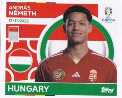 Topps Euro 2024 Sticker - HUN 20 - Andras Nemeth - Base
