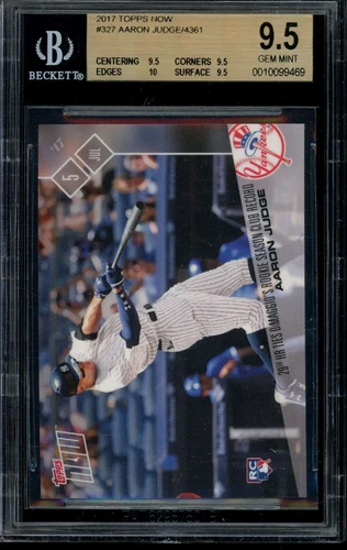 2017 Topps Now #327 Aaron Judge BGS 9.5 Gem Mint RC Rookie Card 10099469