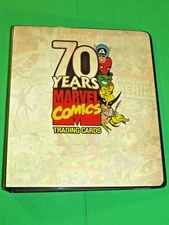 70 Years of Marvel Comics Card ALBUM Binder 2010 RITTENHOUSE ARCHIVES AVENGERS