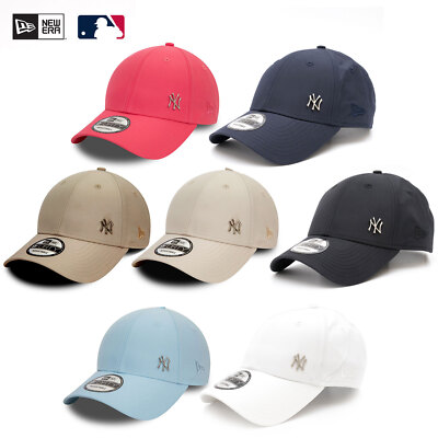 New Era Cap 9Forty MLB NY Yankees Flawless Metall Sidelogo Verstellbar Mütze Neu