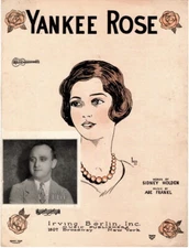 Yankee Rose, Robt. E. Lee photo, 1926, vintage sheet music