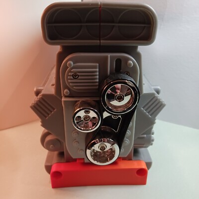 Mattel 1999 Hot Wheels STO-N-GO V8 Engine Motor Storage Case w