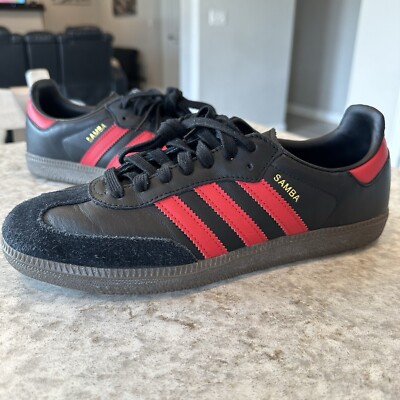 Size 8.5 - adidas Manchester United x Samba Team Black Real Red | HQ7030