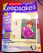 Creating Keepsakes Magazine - April 2004 - Vintage  NLA - NEW 