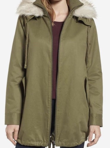 Sam Edelman Woman's Green Faux Fur 