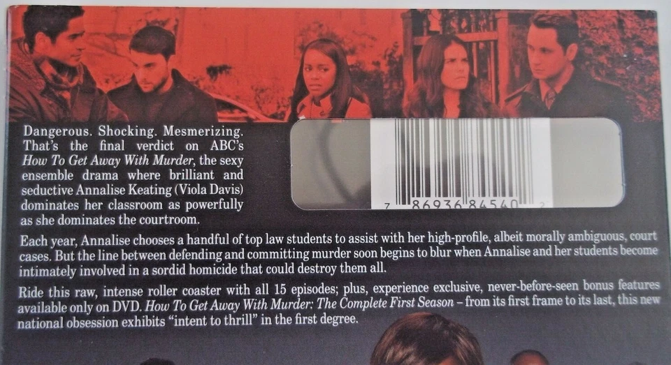 DVD HOW TO GET AWAY WITH MURDER The Complete First Season - Special Features - Image 3 of 4