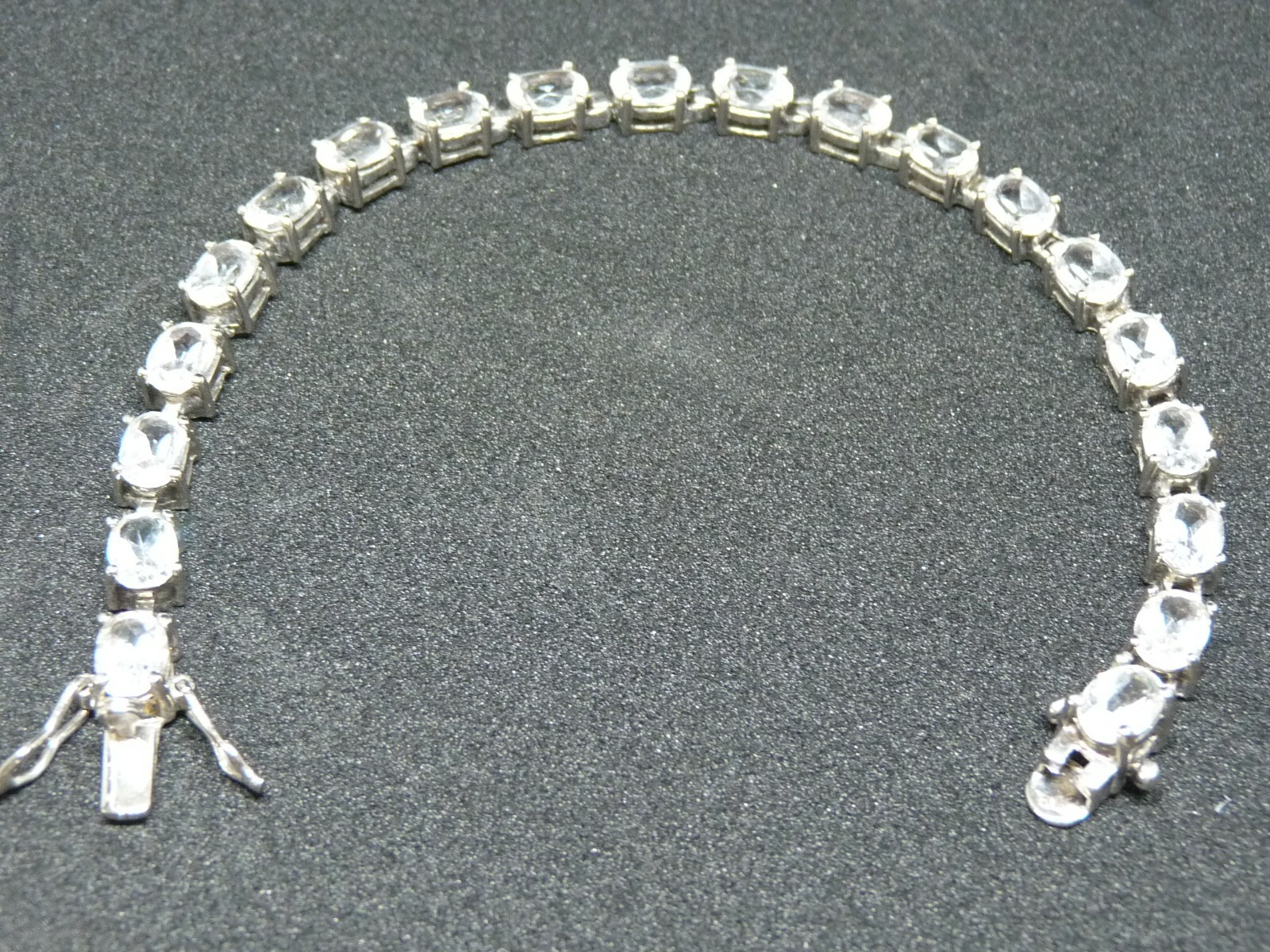 QVC Bracelet 925 SOLID Silver, Flawless Lab Creat… - image 3