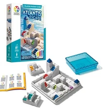 SmartGames Atlantis Escape a 3D Path-Building Travel Game for Kids and Adults...