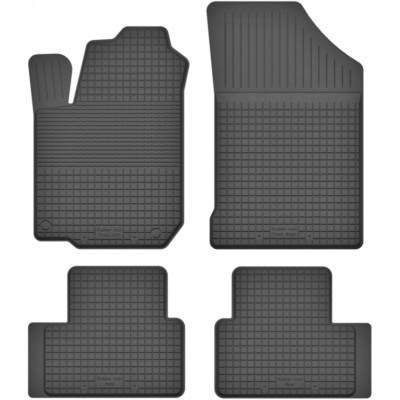 Gummimatten Fußmatten 1.5 cm Rand passt für SAAB 9-3 II (Bj. 2002-2011) 4-teile