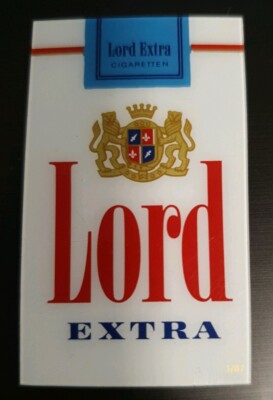 Zigaretten Werbung Bestzustand KLEINE Automaten Karte Lord Extra 3/87 TOP 