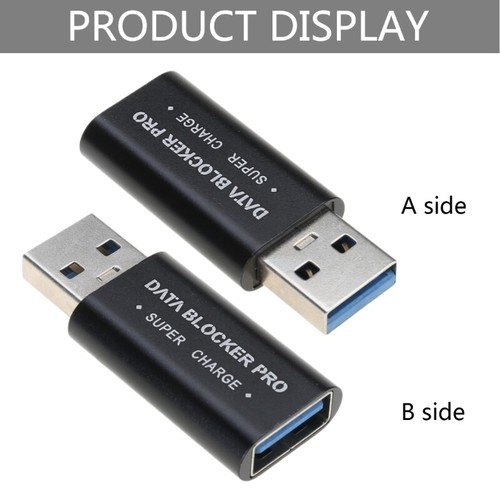 USB Data Blocker Quick Charging Compatible Stop Data Theft USB Data Protector - Zdjęcie 6 z 8
