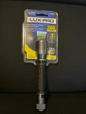 New Lux-Pro LP290V2 LED Flashlight. Pocket clip, 3 mode, IPX4. 4 color options.