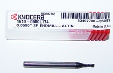 .0580" CARBIDE 2 FLUTE MICRO ENDMILL AlTiN COATED 1610-0580L174 - SALE