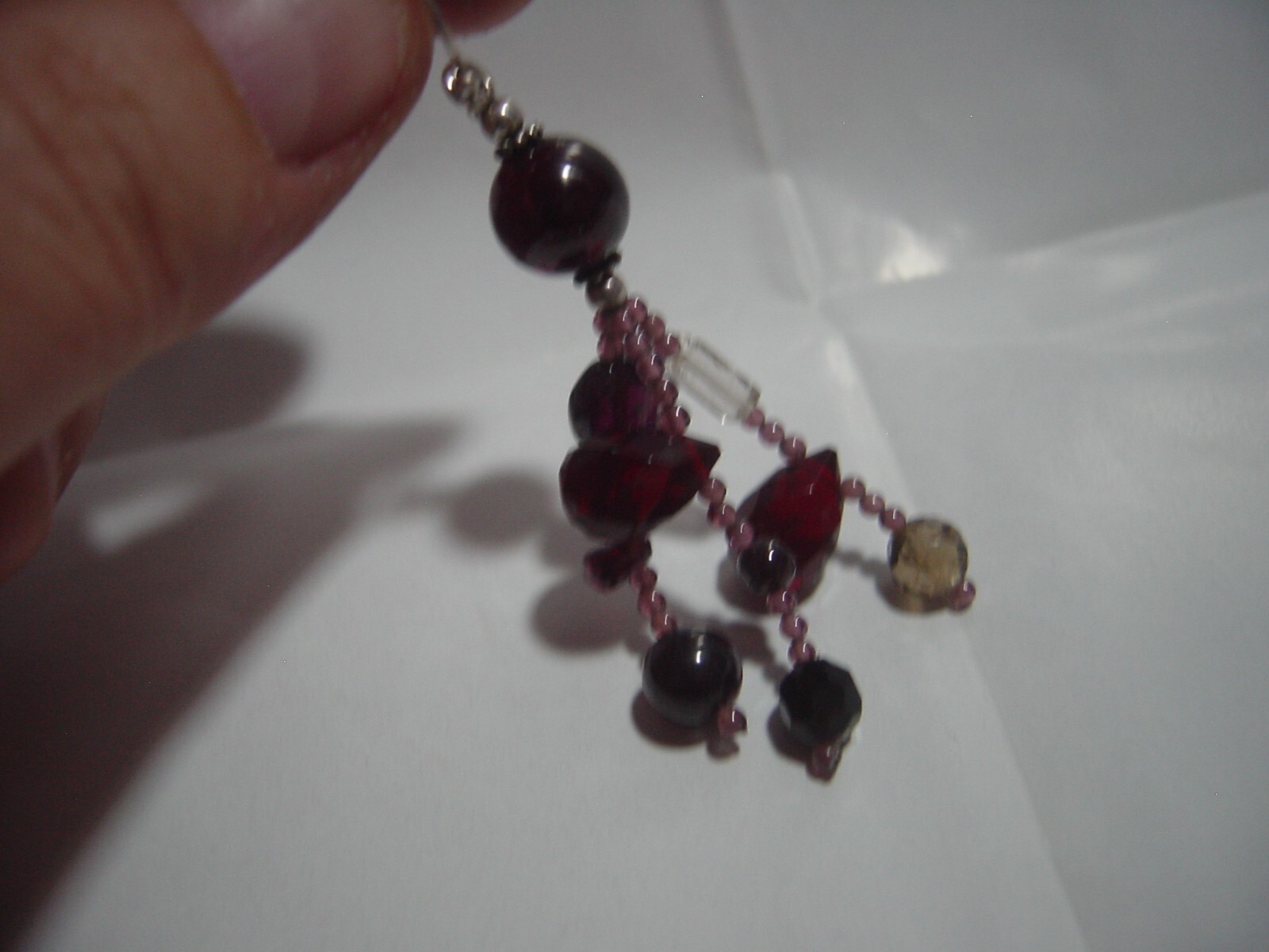 Vintage Solid Silver Earrings -large-cluster Drop… - image 5