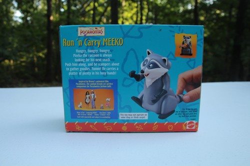 Vintage 1995 Mattel Disney Pocahontas Run n Carry Meeko Action Figure NRFB - Picture 2 of 5